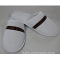 High grade hotel terry towel slipper with ribbon